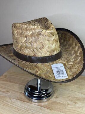 Authentic Coco Roll Up Cowboy Hat Mexico Natural Fiber Western NWT HA-COCOW